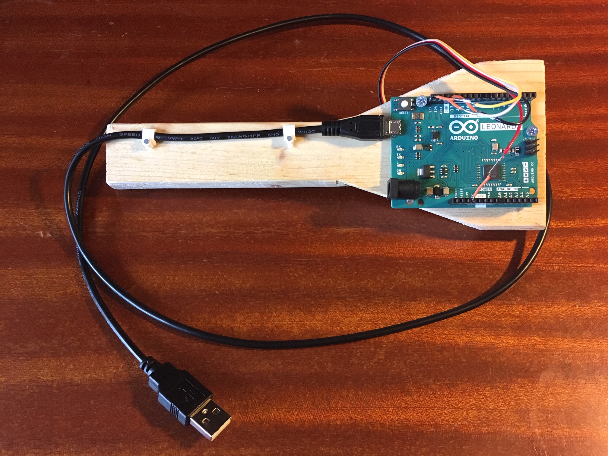 Figure 3 - Simon’s first motion-sensor dummy handbell